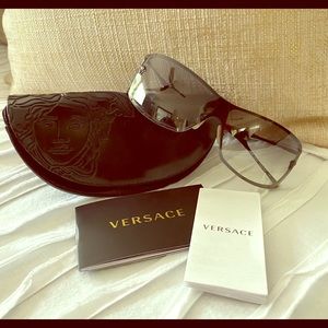 Versace shield sunglasses (Authentic)